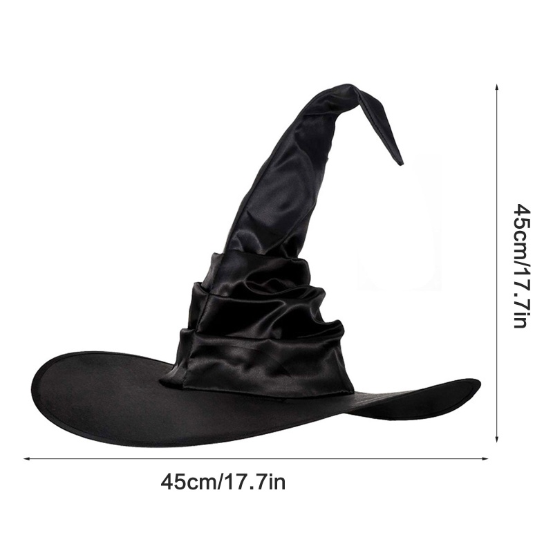 Nón Phù Thủy Màu Đen Hóa Trang Halloween 10MK