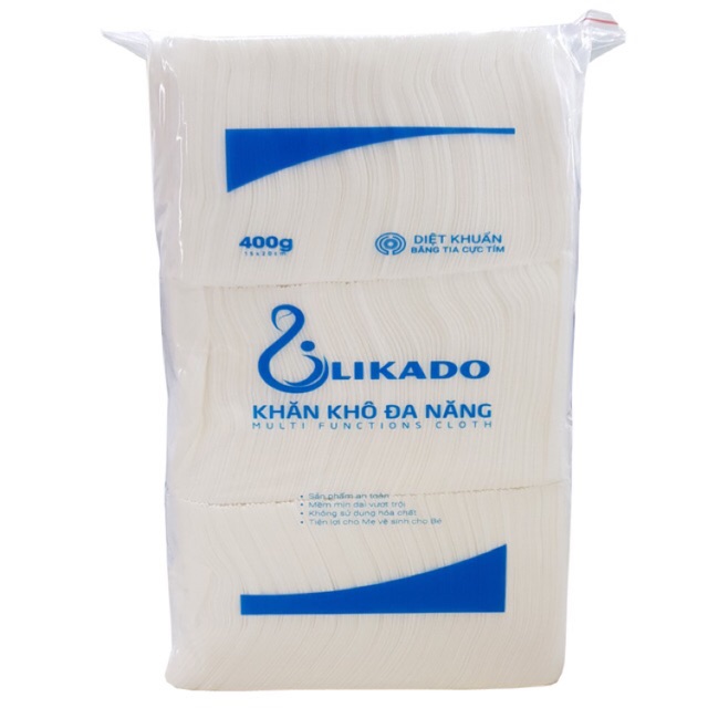 Khăn Vải Khô Đa Năng Likado 400 Gram/Túi