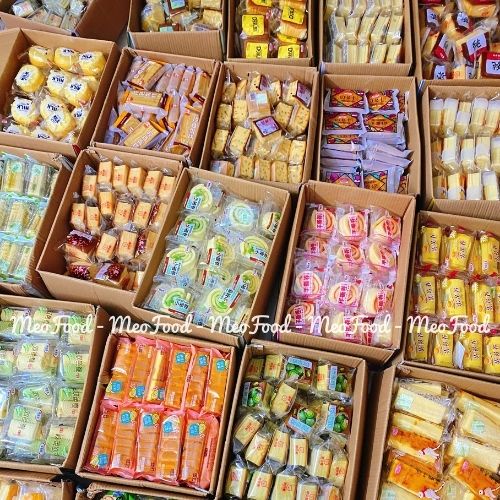 Bánh Mix Đài Loan 1kg giá rẻ tự chọn đủ vị MeoFood BM01