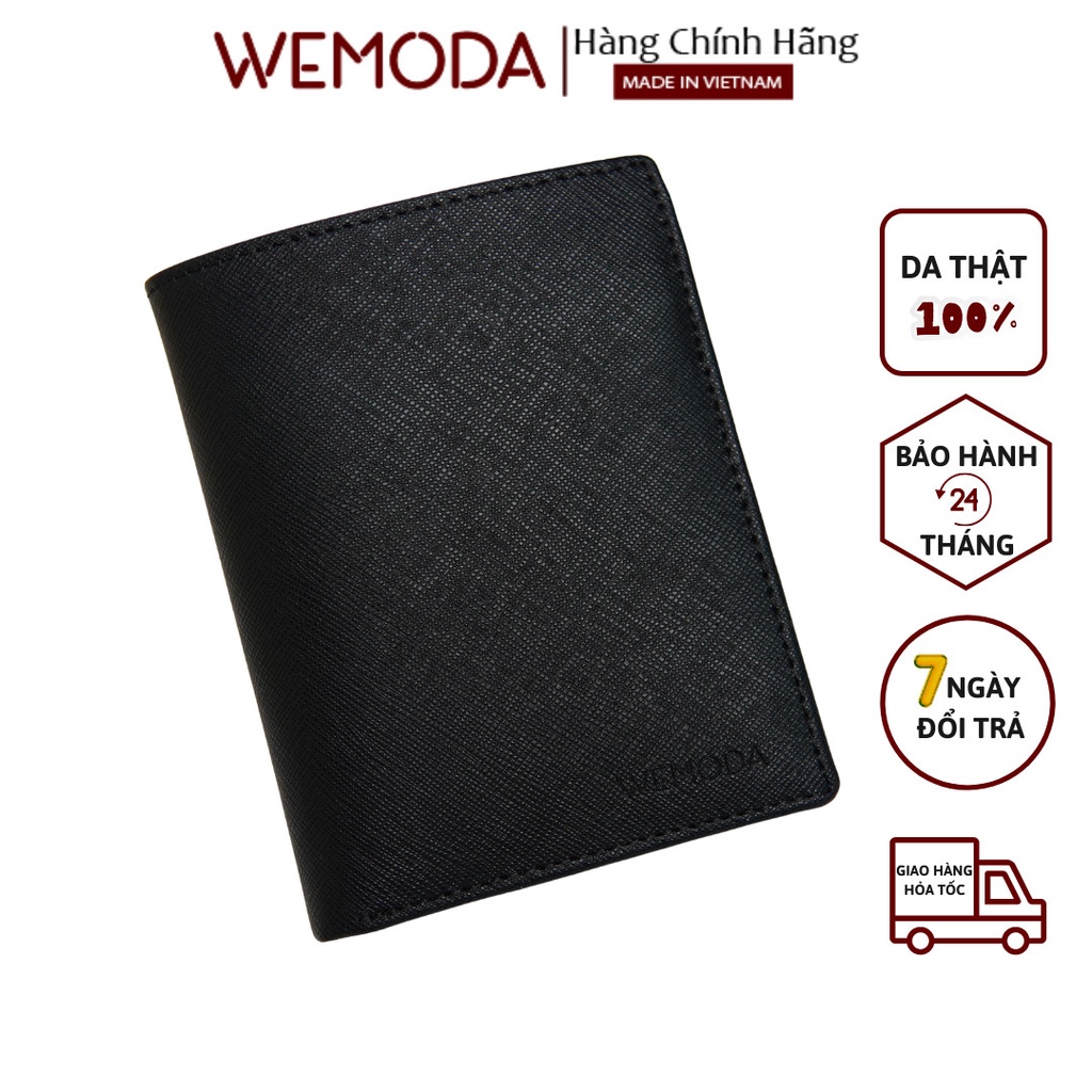 Ví Nam WEMODA dáng đứng chất da Saffiano bảo hành 24 tháng