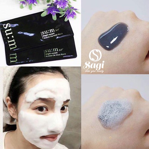 Mặt Nạ Sủi Bọt Thải Độc Sum37 Bright Award Bubble-De Mask