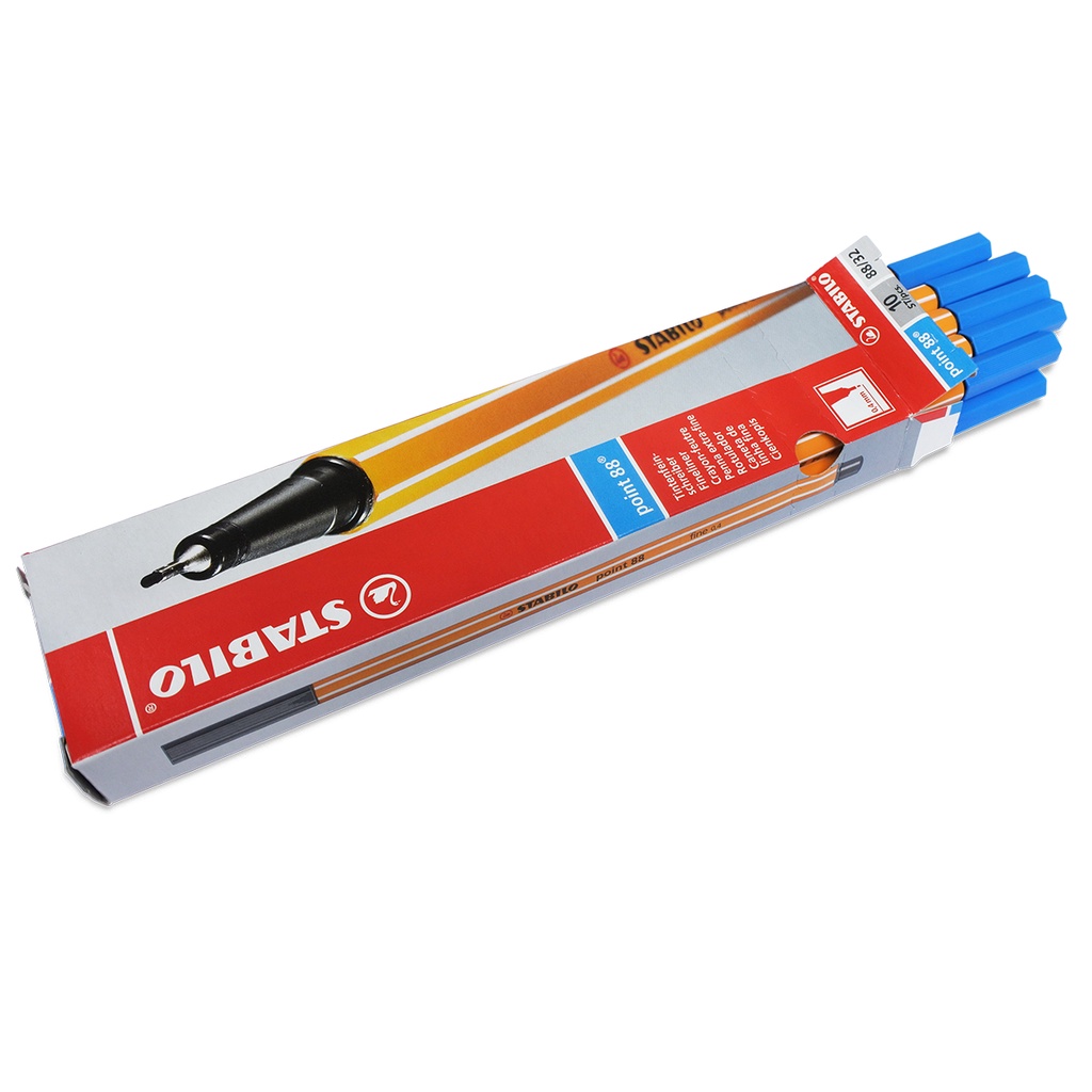 Hộp 10 Bút kim STABILO point 88 0.4mm nhóm 2