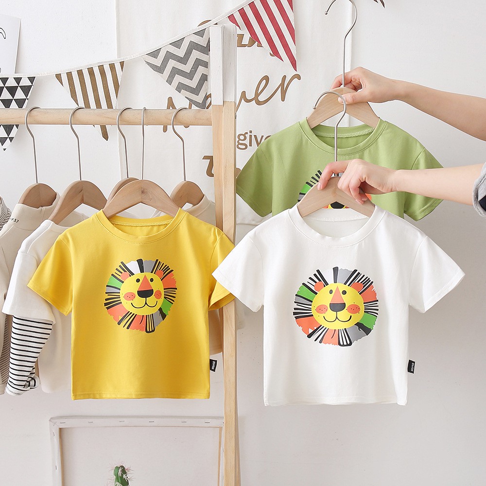 ÁO SƯ TỬ  CHO BÉ TRAI VÀ BÉ GÁI CHẤT COTTON 4C SIÊU MÁT