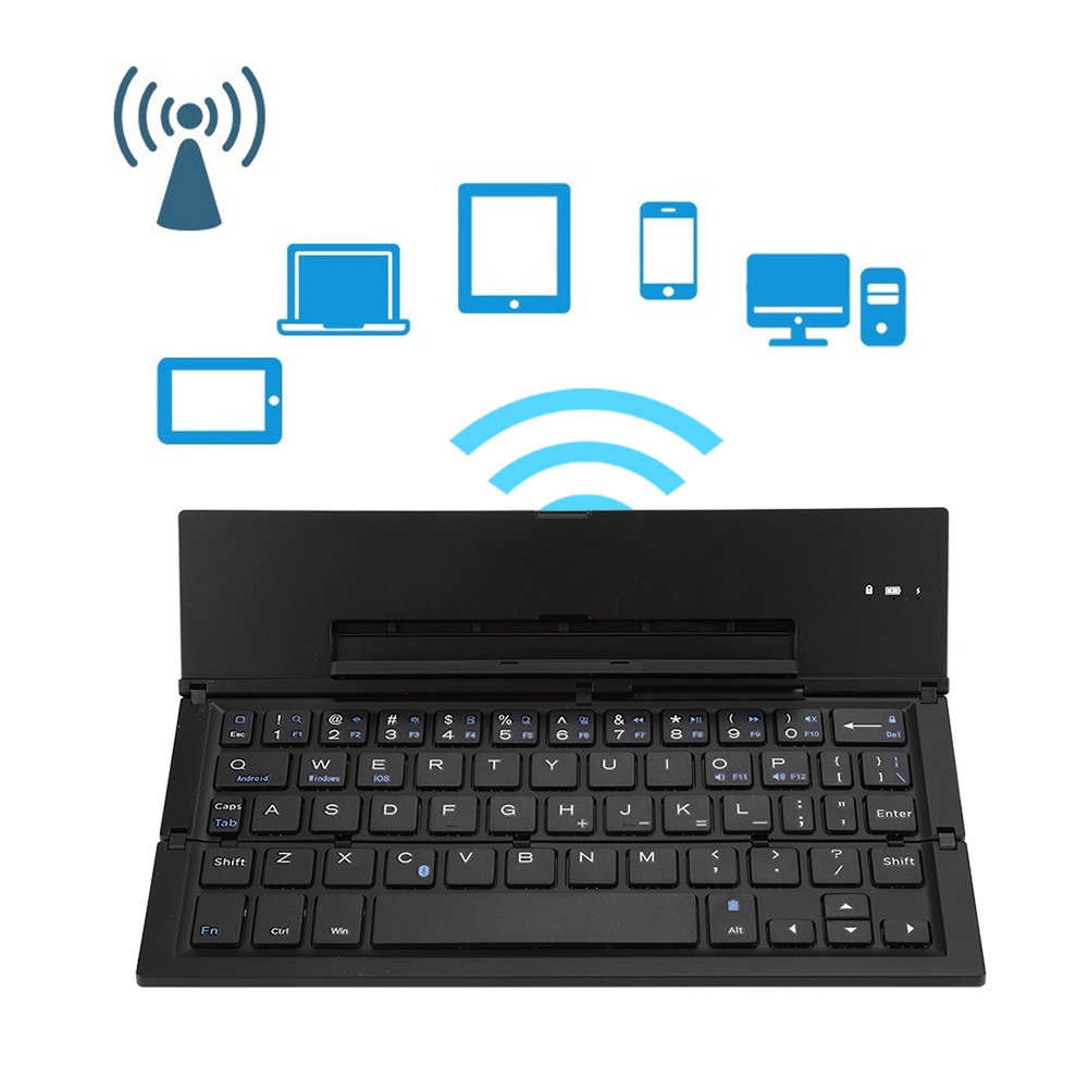 Bàn phím bluetooth không dây bằng hợp kim nhôm có thể gấp lại được | BigBuy360 - bigbuy360.vn