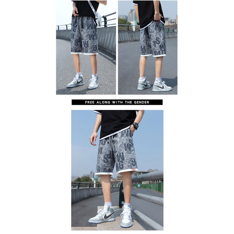 Quần Short Thể Thao Vải Lụa Lạnh Mỏng Thời Trang Mùa Hè 2023 Mới Cho Nam
