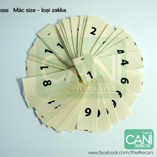 Mác Size cotton Mác size satin (Hàng có sẵn)
