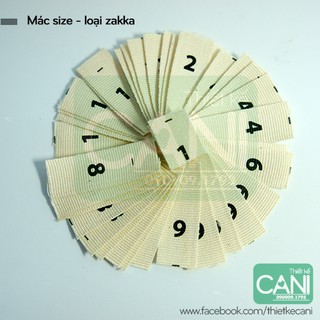 Mác Size cotton Mác size satin