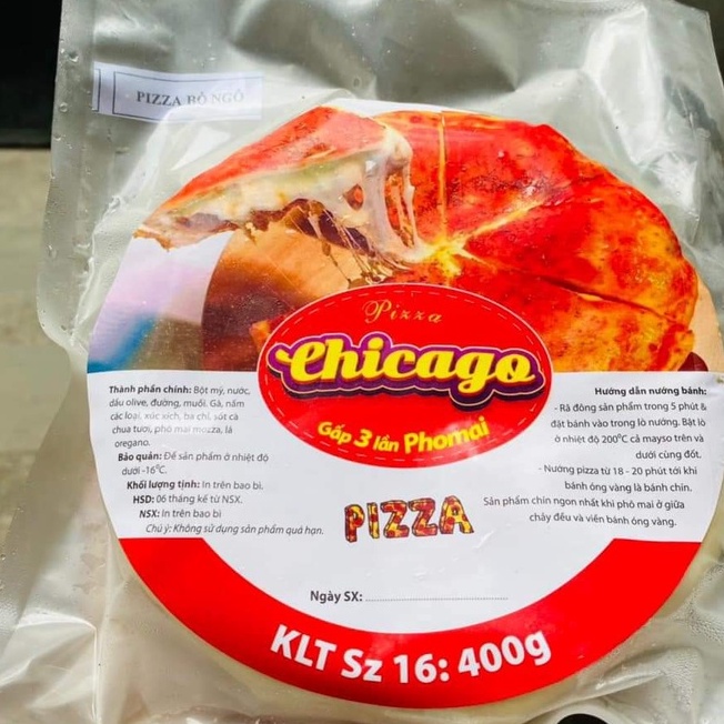 PIZZA CHICAGO NHÂN NHỒI VỊ GÀ SIZE16