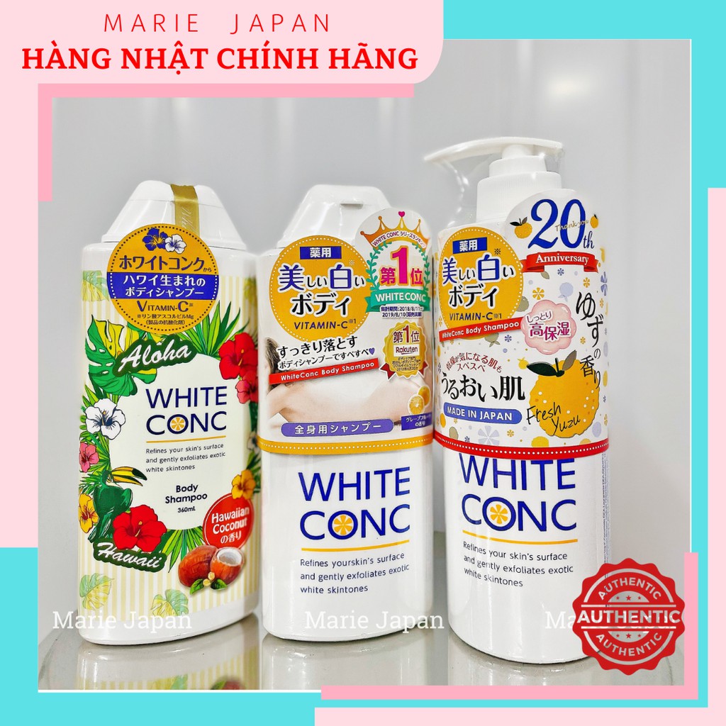 Sữa tắm trắng da White Conc Body Nhật Bản 360ml