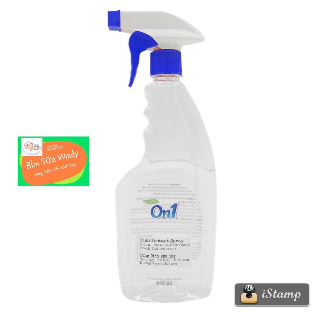 Dung Dịch Rửa Tay Khô On1 Hương Fresh Sakura 650ml