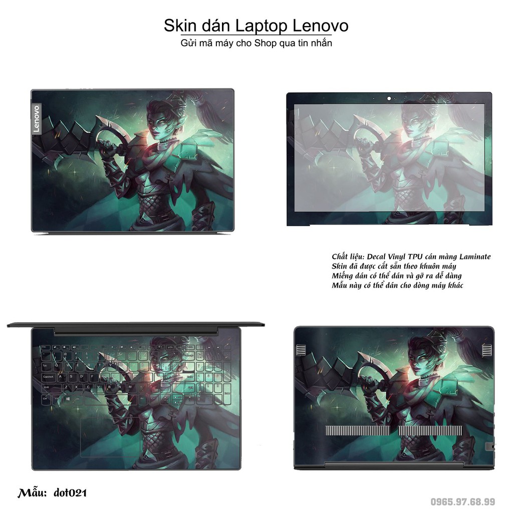 Skin dán Laptop Lenovo in hình Dota 2 _nhiều mẫu 4 (inbox mã máy cho Shop)