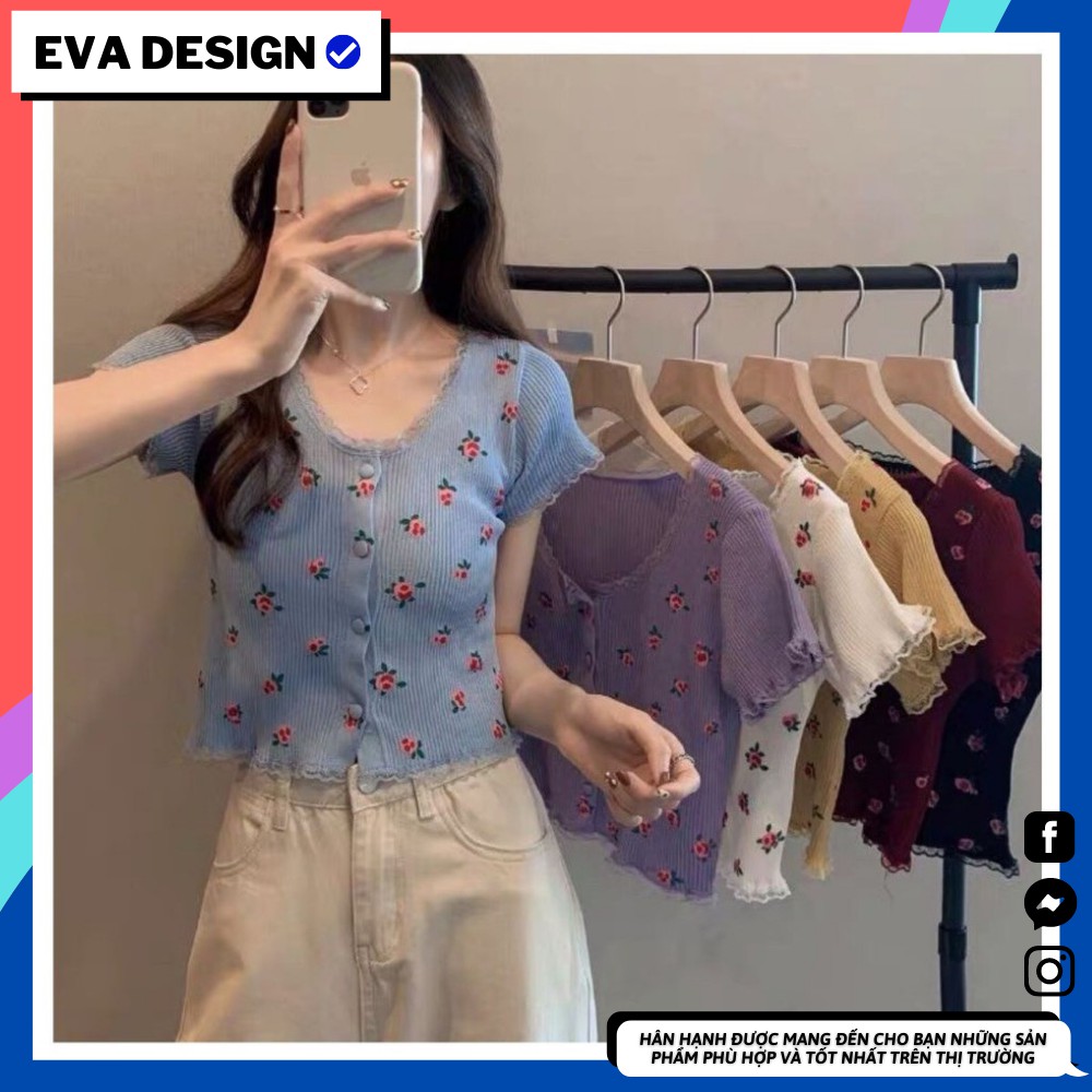 Áo thun nữ freesize co giãn hoạ tiết hoa nhí [ hàng QC]