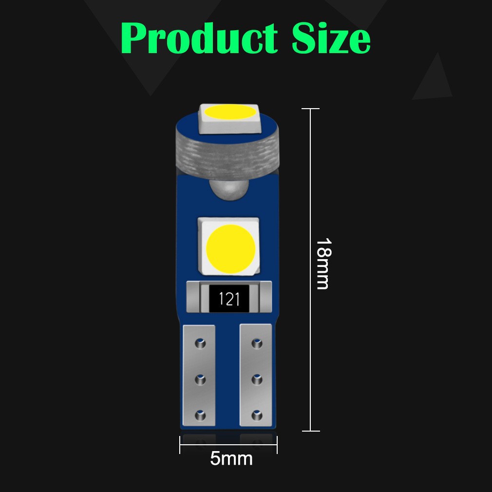 Bóng Đèn LED T5 Siêu Sáng Cho Xe Hơi