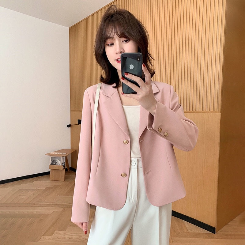 Áo Khoác Blazer nữ dáng suông lửng phong cách hàn quốc mẫu mới đẹp mã TT04