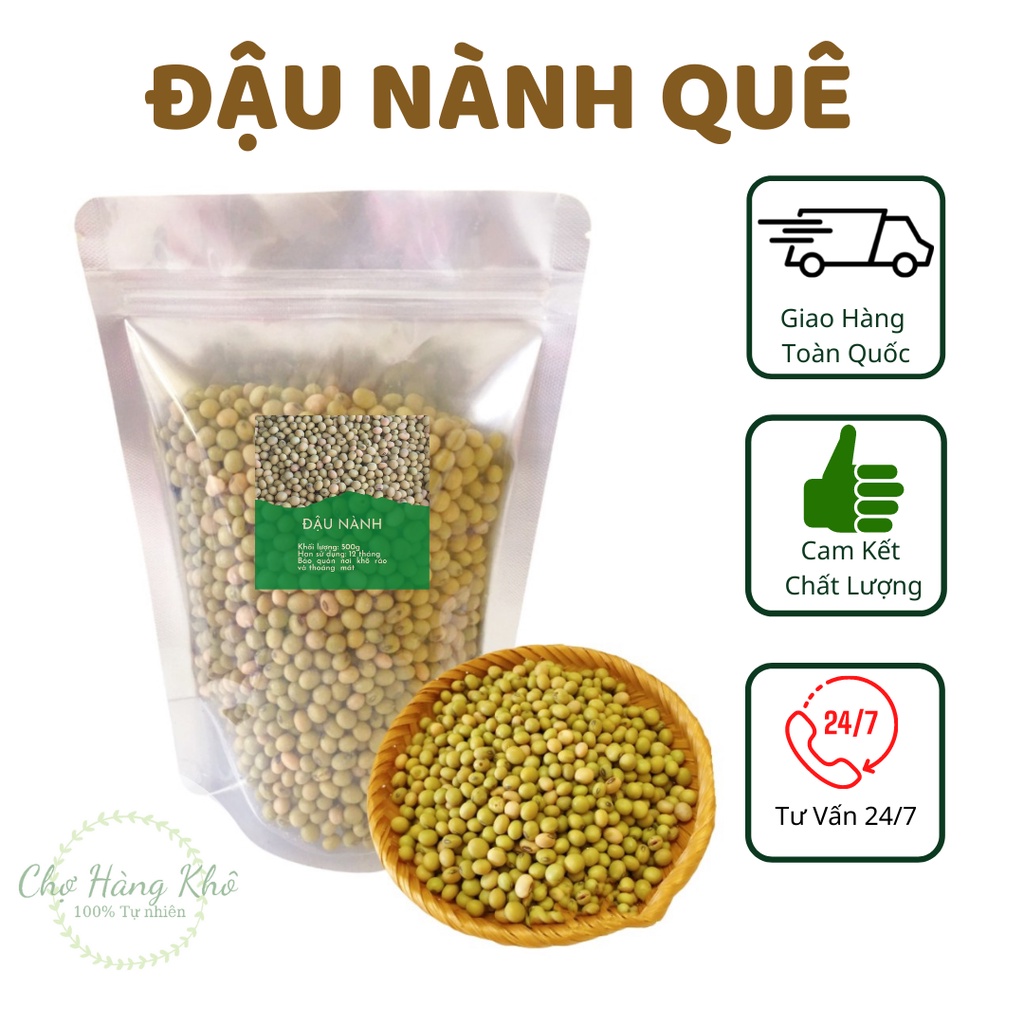 Đậu Nành ( đậu tương) quê xanh gói 500g