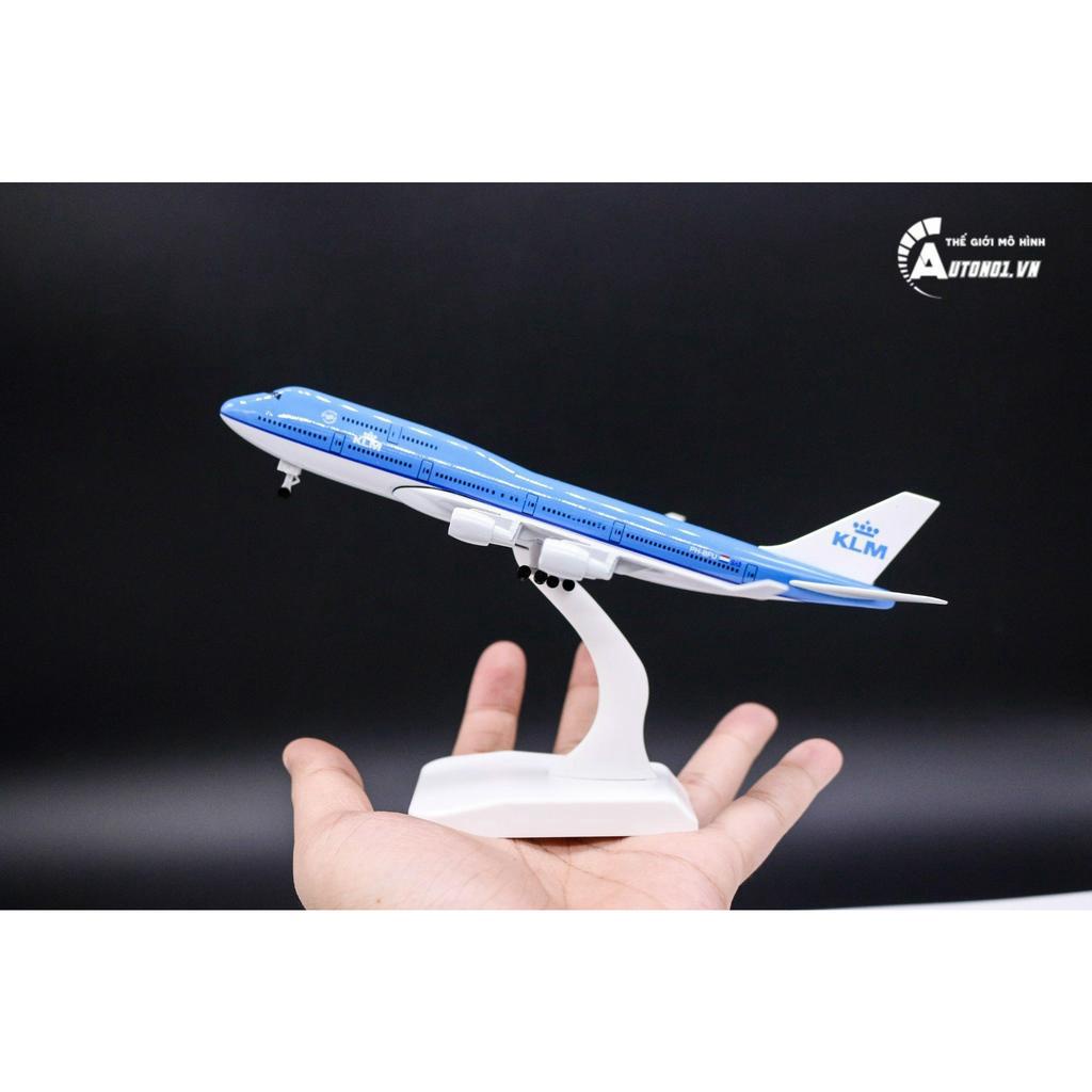 Mô hình máy bay KLM Royal Dutch Airlines Boeing B747 20cm MB20025