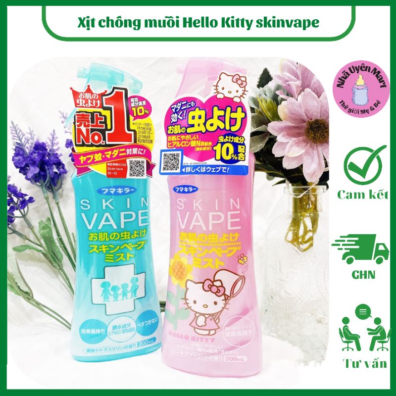 Xịt chống muỗi Hello Kitty skinvape