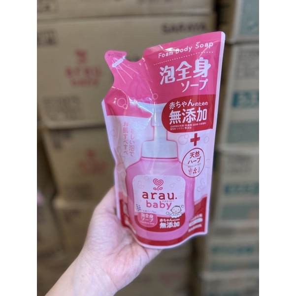 Sữa tắm gội ARAU BABY Chai 450ml-Túi 400ml nội địa Nhật Bản