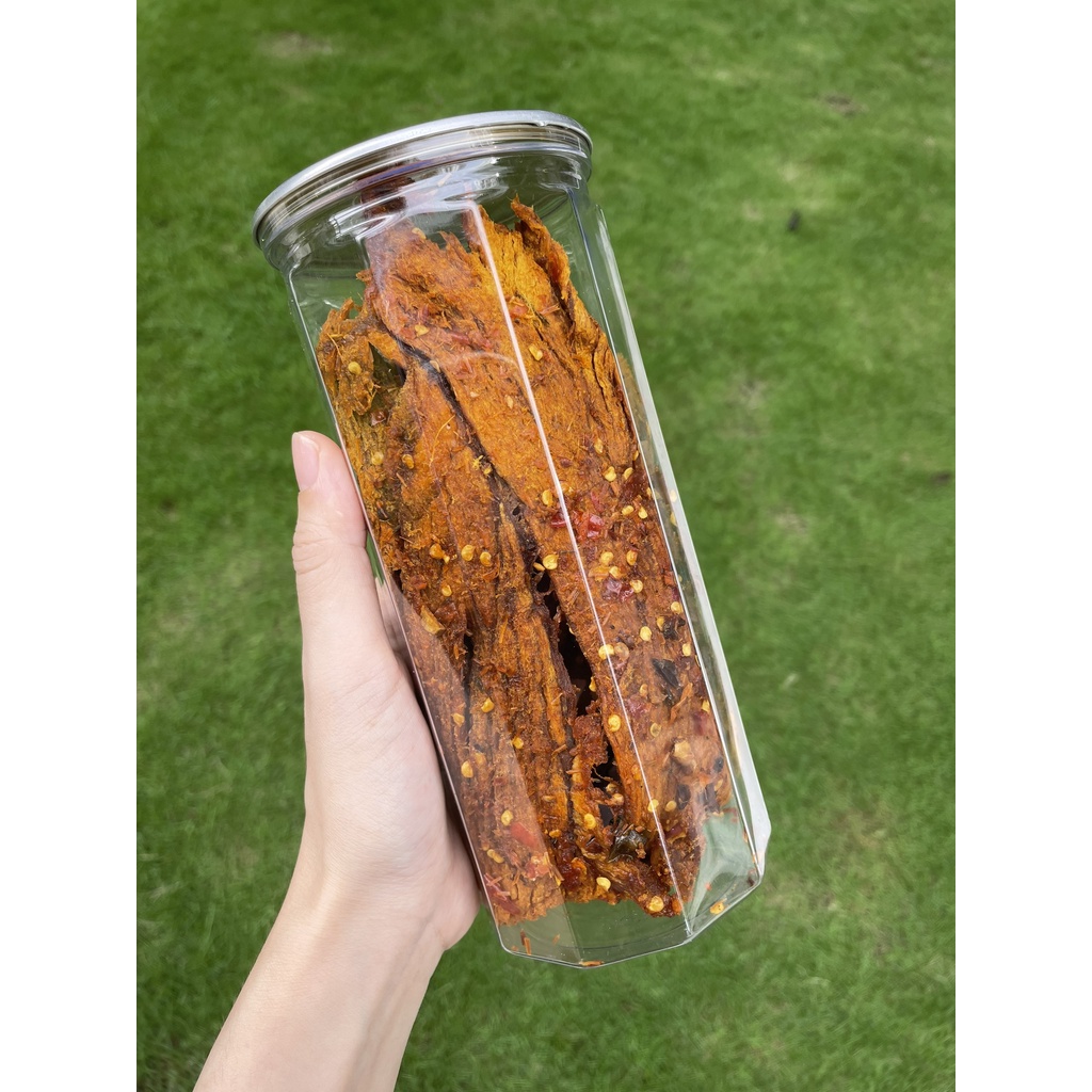KHÔ BÒ MIẾNG mềm Hàng đặc biệt , hủ pet 300gr, Ăn Vặt Cậu Ba