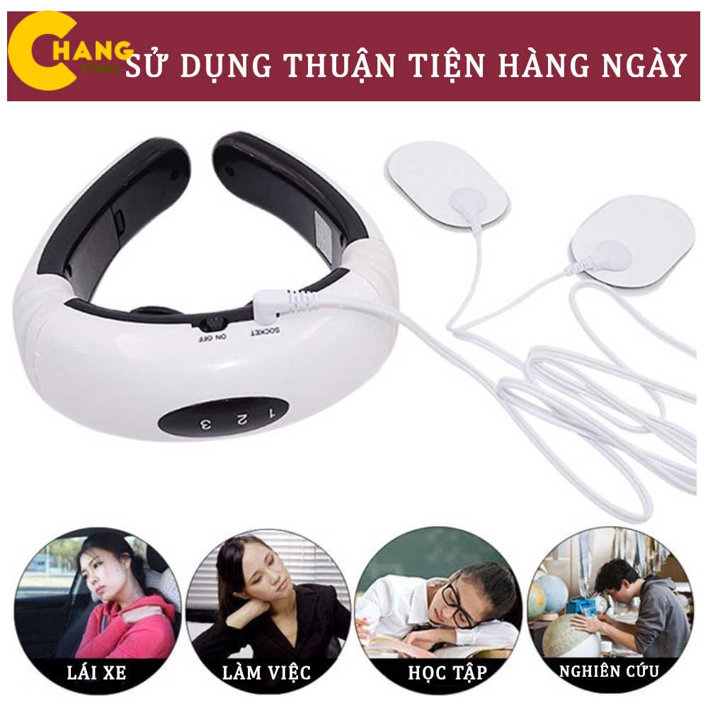 Máy massage Cổ 3D Thế Hệ Mới Đẩy lùi đau nhức vai gáy, đau lưng, mỏi cổ