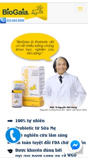 Men vi sinh Biogaia protectics