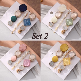 Set kẹp tóc 3 món chọn lọc cực đẹp, phụ kiện tóc nữ
