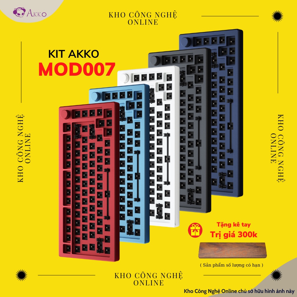 Kit bàn phím cơ AKKO Designer Studio MOD007 | MOD007 v2 (Hotswap 5 pin / RGB / Foam tiêu âm / Gasket Mount)