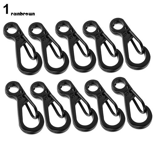 RB_10x Mini SF Carabiner Climbing Backpack Spring Clasps EDC Keychain Bottle Hooks