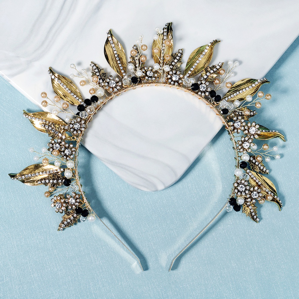 Cài Tóc Hình Vương Miện Đính Đá Phong Cách Baroque Thời Trang