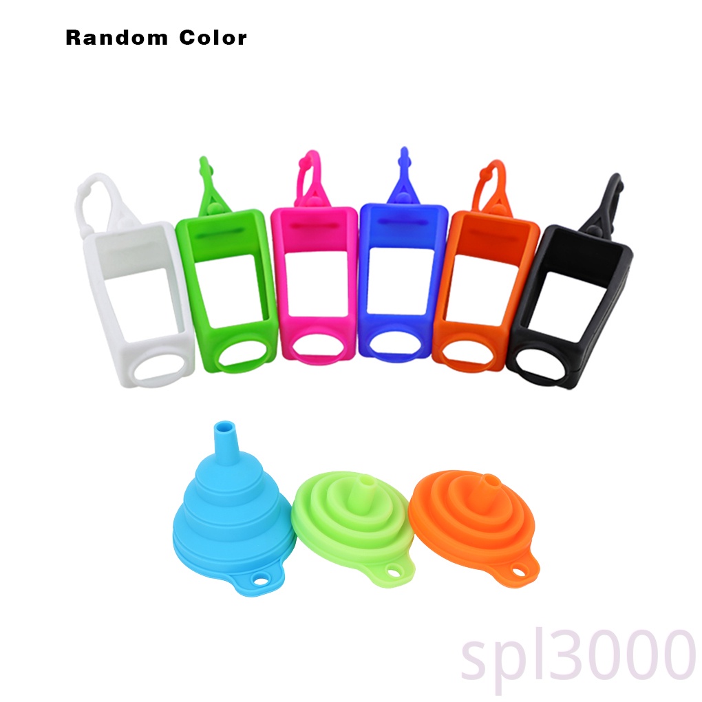 Bình Đựng Gel Rửa Tay Kèm Phễu Màu Sắc Ngẫu Nhiên Tiện Dụng Mang Theo Du Lịch Cắm Trại