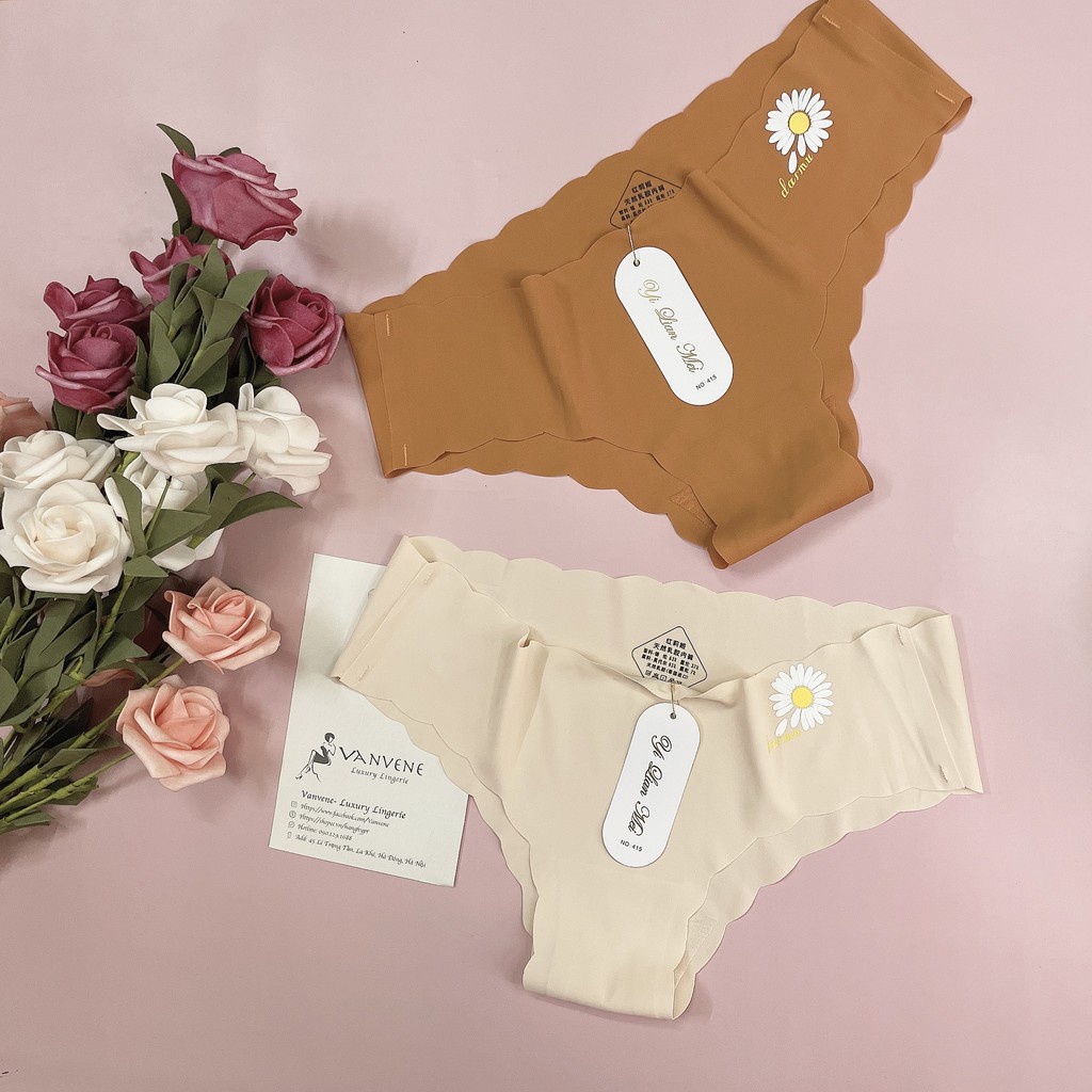 Quần Lót Su Dập Sóng Hoa Cúc Không Viền May - Subo Shop