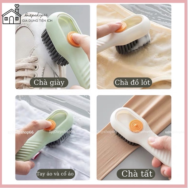 Bàn chải lông mềm -đánh giày - có khay chứa dung dịch tẩy rửa  ❤️SALE❤️ Bàn chải mềm -snoker vệ sinh giày