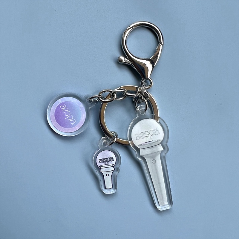 Móc Khóa Acrylic Kết Hợp Đèn Khẩn Cấp aespa