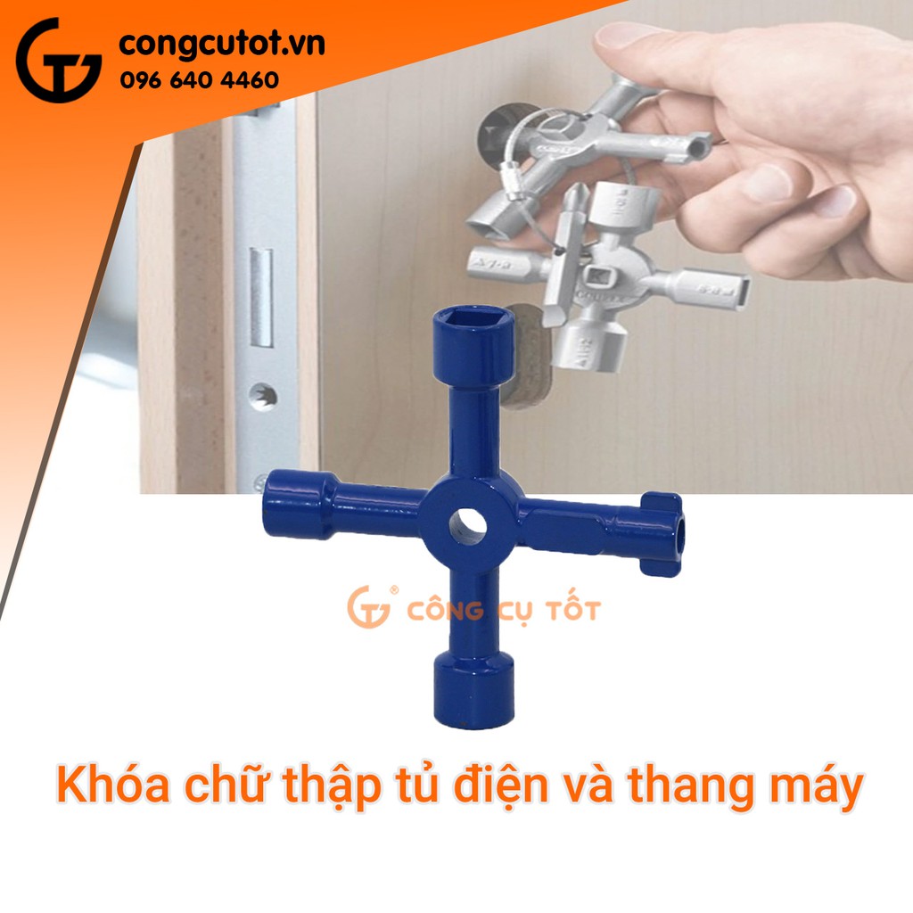 Khóa chữ thập tủ điện và thang máy