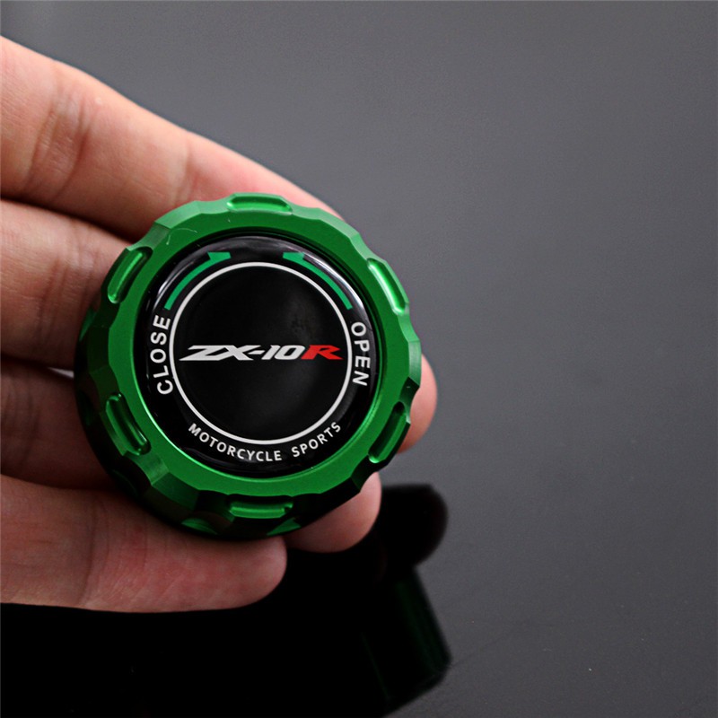 New 8 Colors Motorcycle Filter Fluid Rear Brake Master Cylinder Oil Reservoir Cover Cap For Kawasaki ZX10R ZX-10R 2008-2016