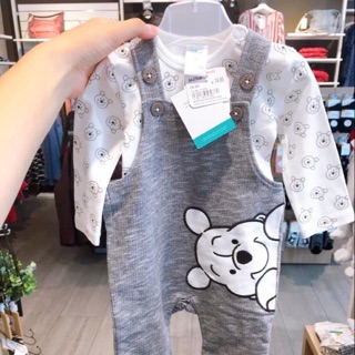 Set Áo + Yếm gấu Pood Disney Baby cho bé
