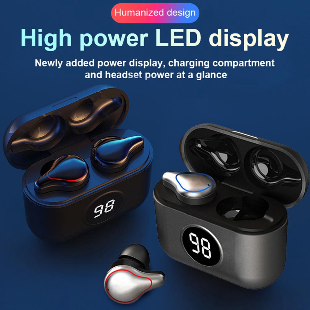 Bộ Tai Nghe Không Dây Bluetooth 5.0 9d Có Đèn Led Chuyên Dụng