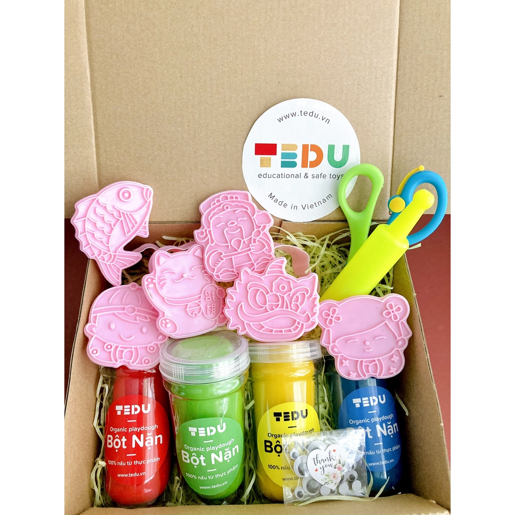 Bột nặn đất nặn an toàn TEDU - Combo chủ đề Long Phụng sum vầy