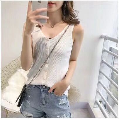 Áo nữ không tay kiểu Cardigan thời trang quyến rũ | BigBuy360 - bigbuy360.vn