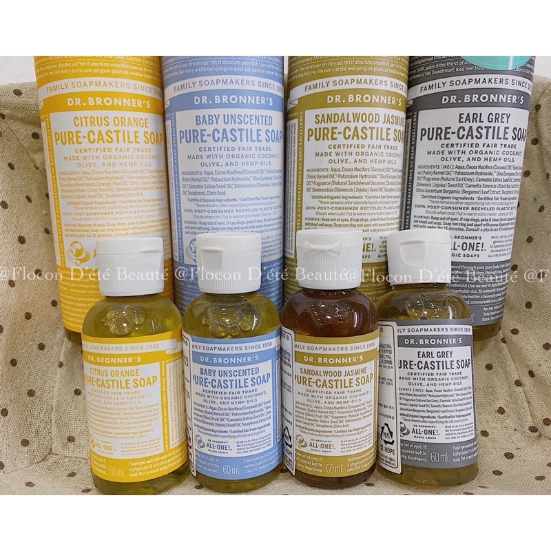 Xà phòng hữu cơ đa năng Dr Bronner’s 18 công dụng - Castile soap 18 in 1