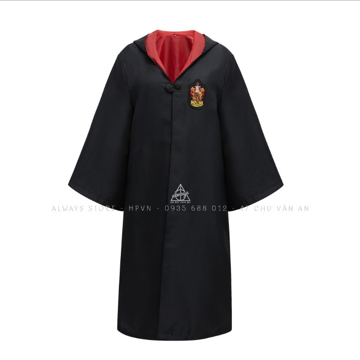 Áo choàng Harry Potter Cao cấp nhà Gryffindor Nam/nữ - Trang phục Phù thuỷ hoá trang Harry Potter - Chuẩn hàng ALWAYS