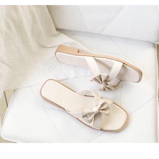 Dép Nữ Đính Nơ Bệt Dễ Thương