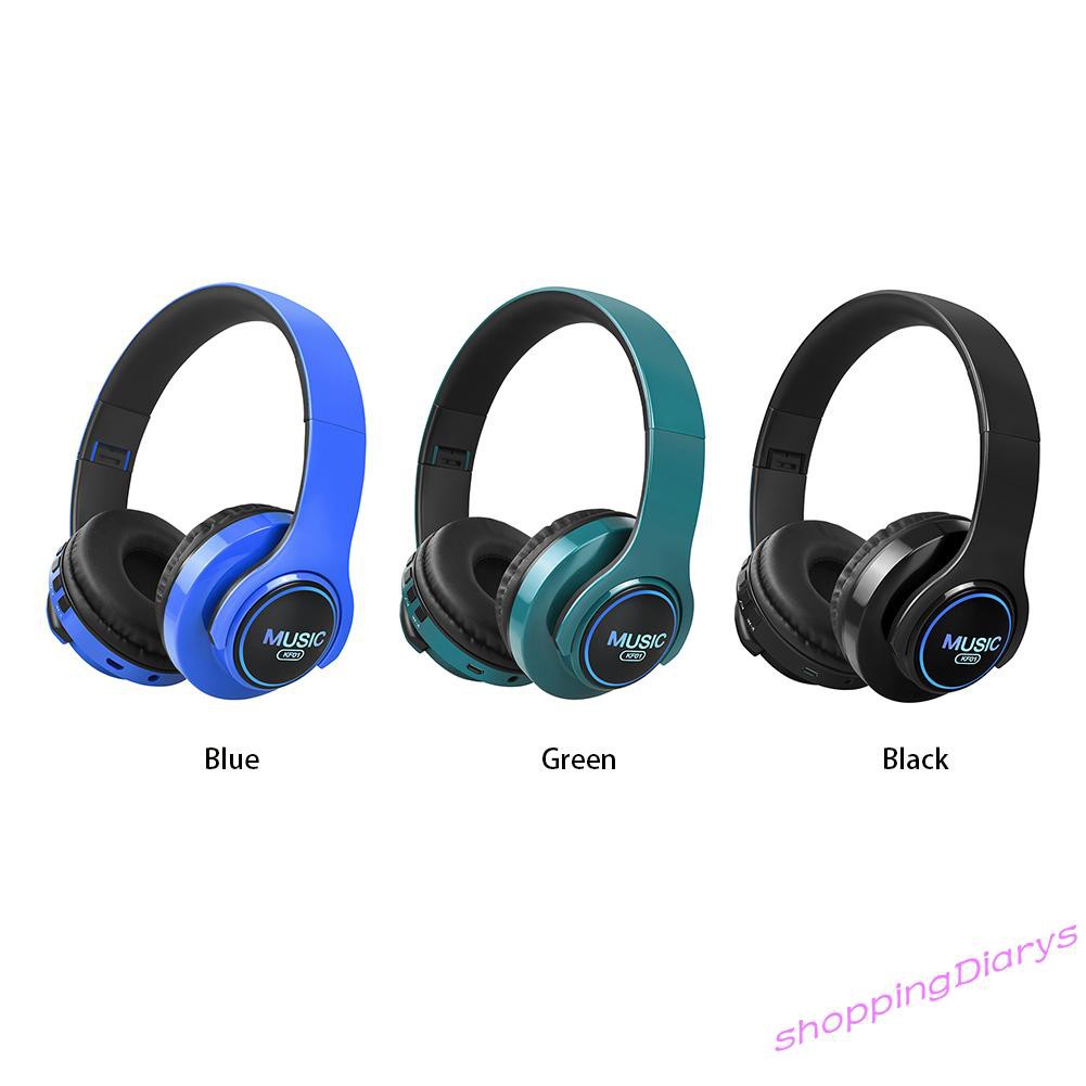 ✤Sh✤ KF01 Wireless Noise Cancelling Headphones RGB Over Ear Bluetooth Headset
