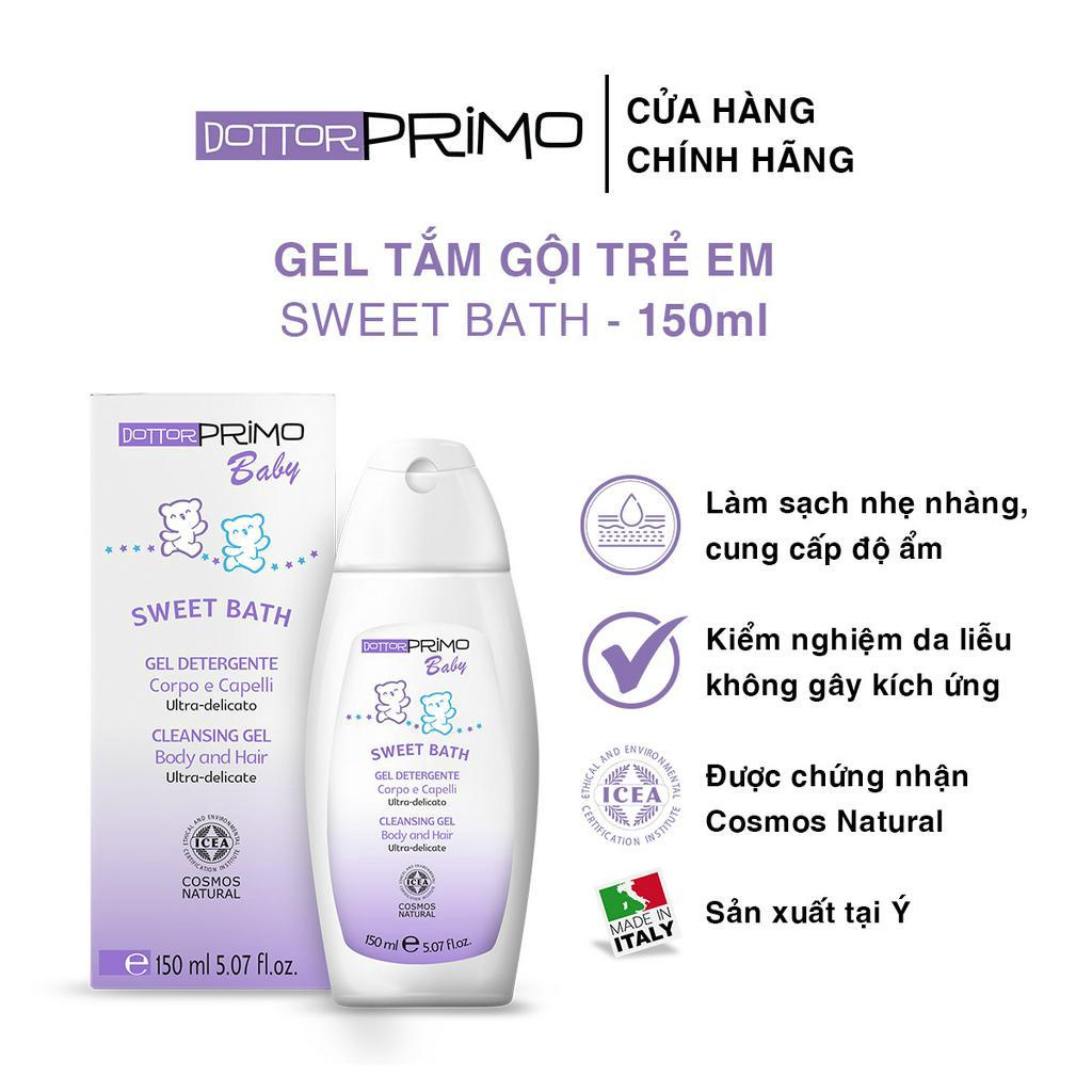 Gel tắm gội trẻ em DottorPrimo Sweet Bath