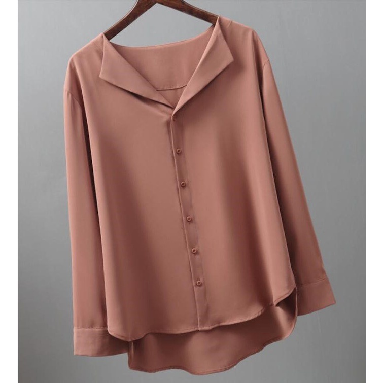 Áo Sơ Mi Nữ Tay Dài  Dáng Rộng Kiểu Hàn Quốc Áo Kiểu Công Sở Đẹp Cao Cấp S3T5_5