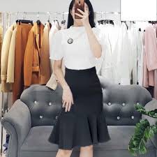 chân váy đuôi cá chất tuyết mưa lịch sự