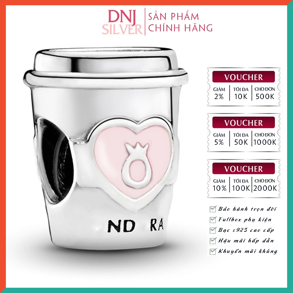 Charm bạc 925 cao cấp, hàng chuẩn bạc - Charm Take a Break Coffee Cup thích hợp để mix vòng tay charm - DN240