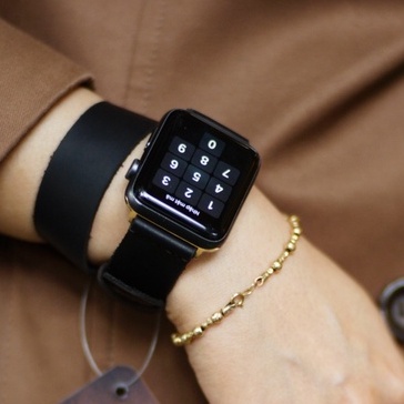 Dây Đồng Hồ Da Thật RAM Leather Doublestrap Da Bò Màu Đen RAM Leather Bền Đẹp