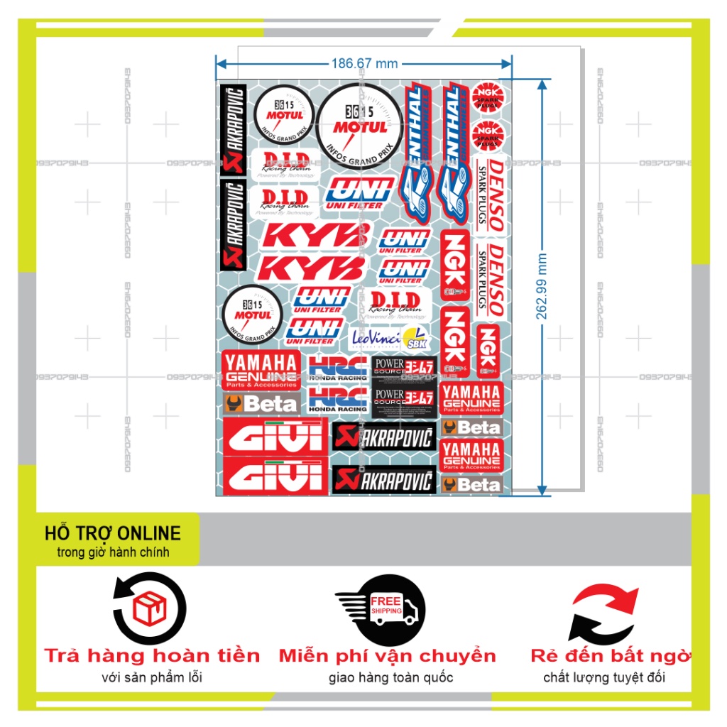 LOGO STICKER TRANG TRÍ XE MÁY 05 - SHINDECAL2