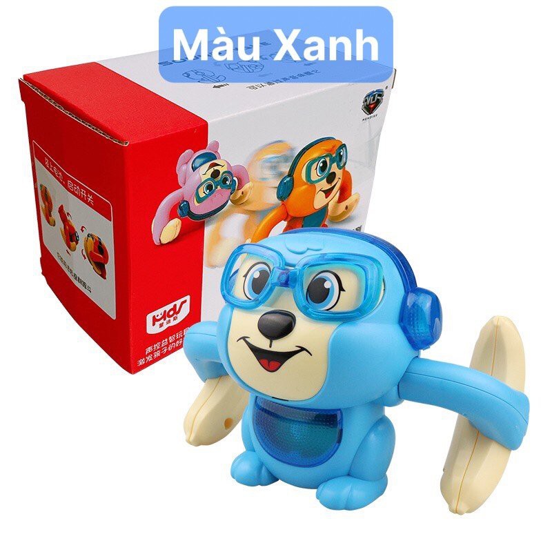 ĐỒ CHƠI KHỈ CẢM ỨNG NHÀO LỘN 360• phát nhạc